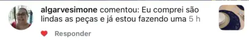 Comentário de aluna
