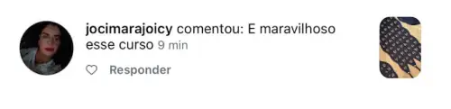 Comentário de aluna