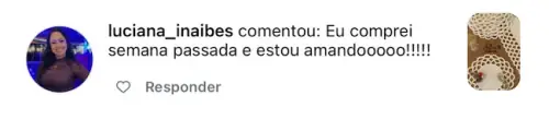 Comentário de aluna