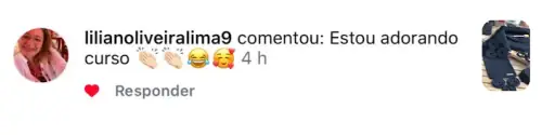 Comentário de aluna